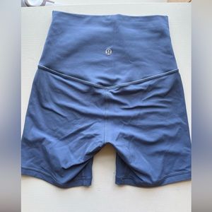 Blue lulu lemon shorts